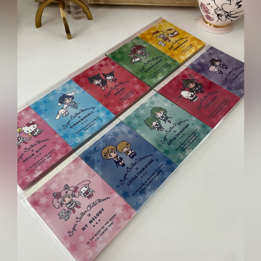 Hello kitty x Sailor Moon collab notepads
